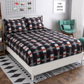 Soft Cotton Fitted Bedsheet Set with Pillow Covers – Deep Pocket Bed Sheet